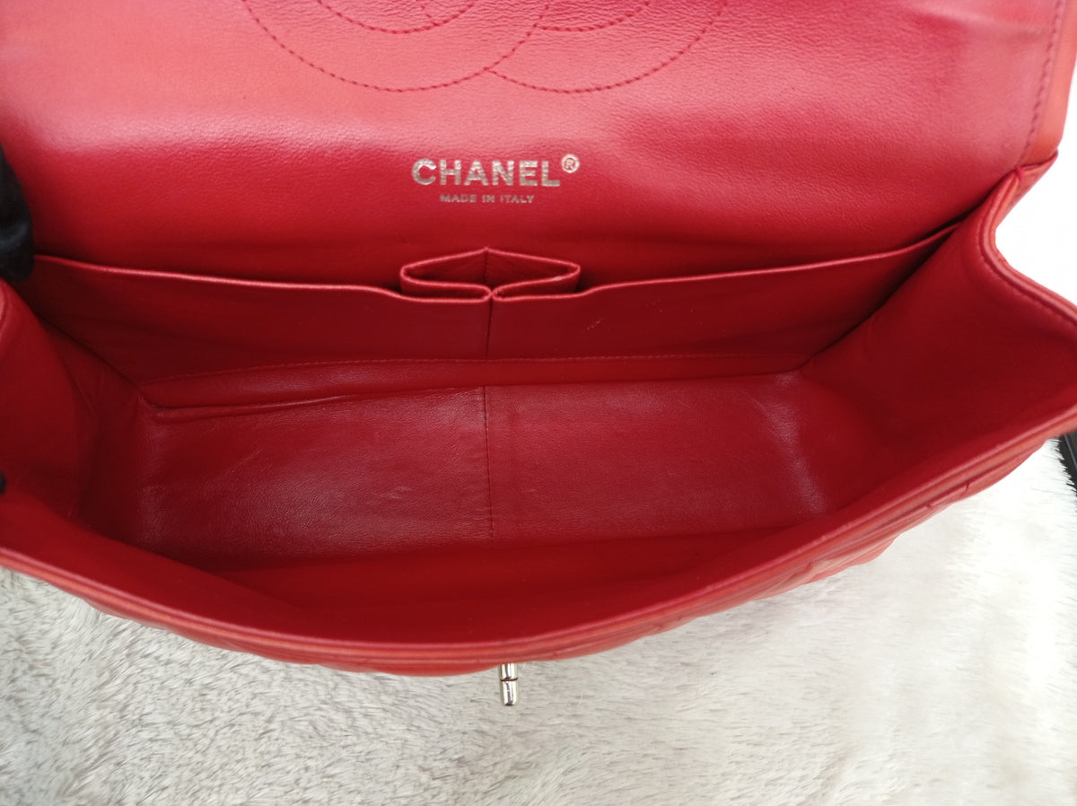 Chanel Jumbo Lamb Red SHW DF #15