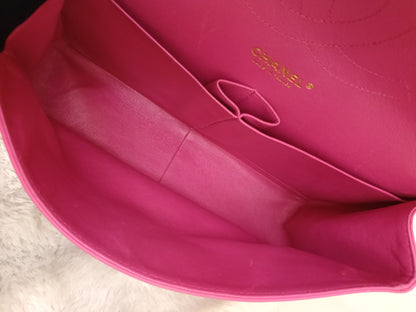 Chanel Jumbo Lamb Fuchsia GHW DF #21