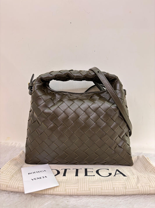 Bottega Veneta Hop Mini Khaki GHW