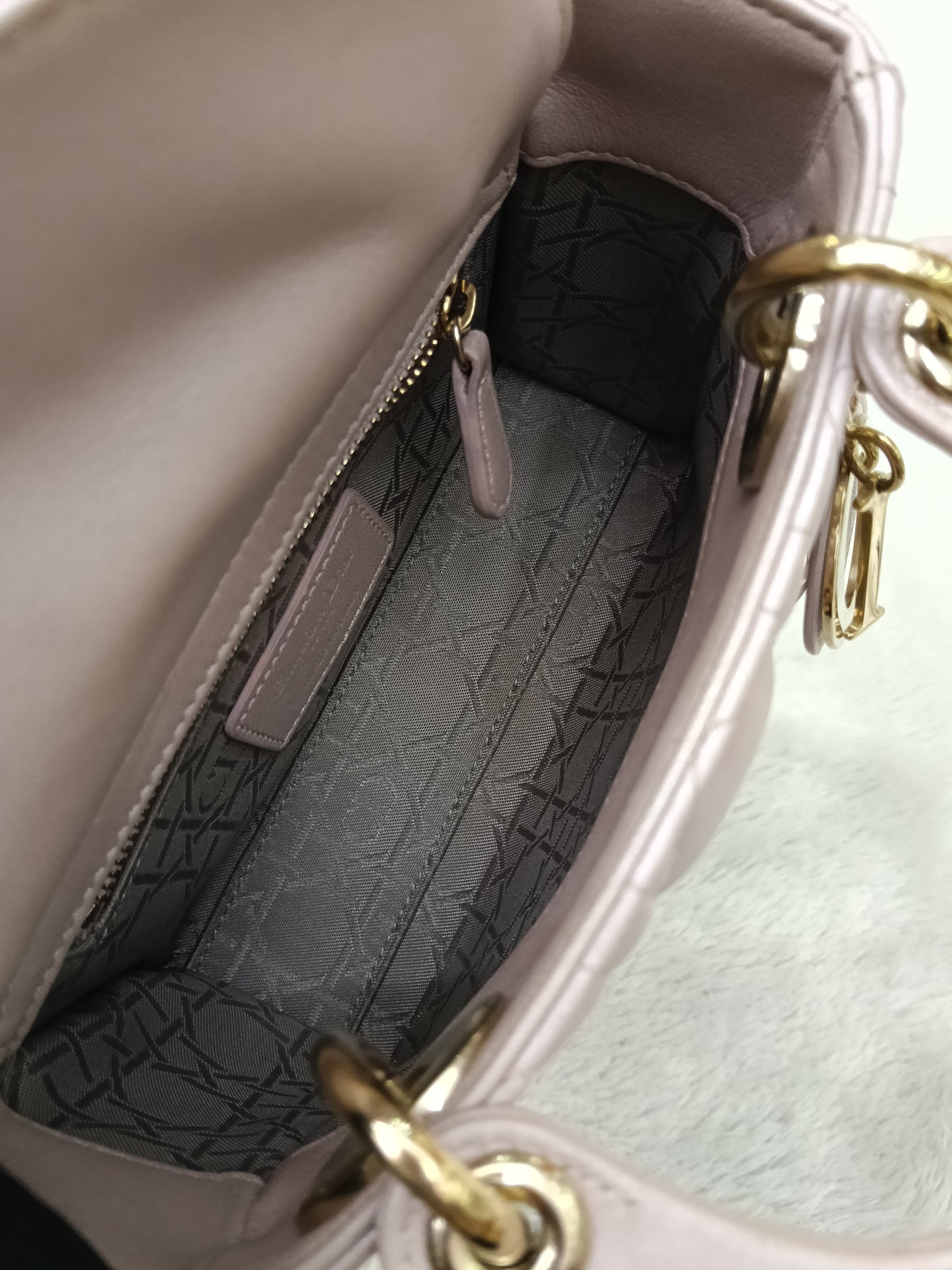 Lady Dior Mini Iridescent Lotus GHW 2018