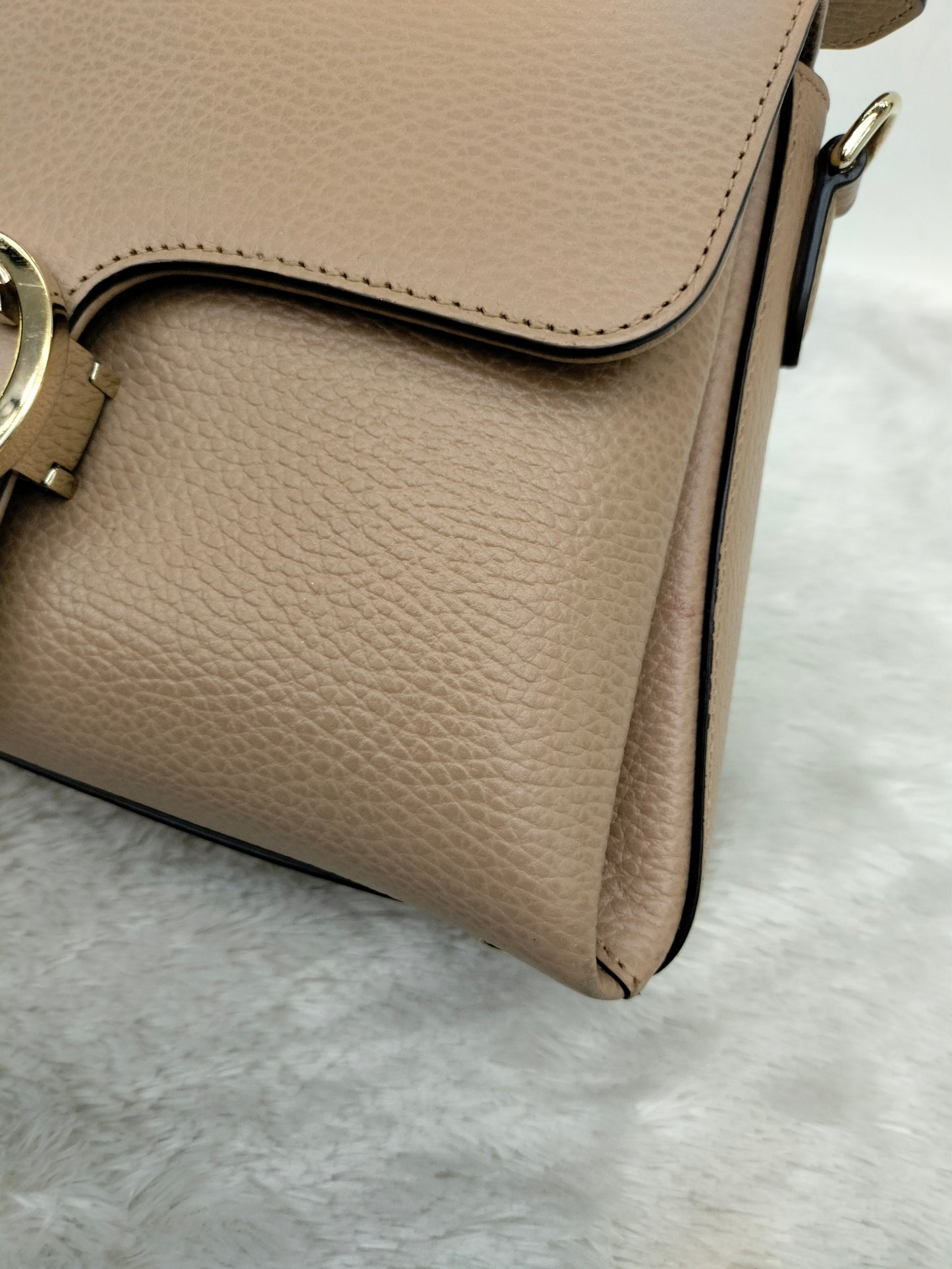 Gucci Interlocking Top Handle Beige GHW