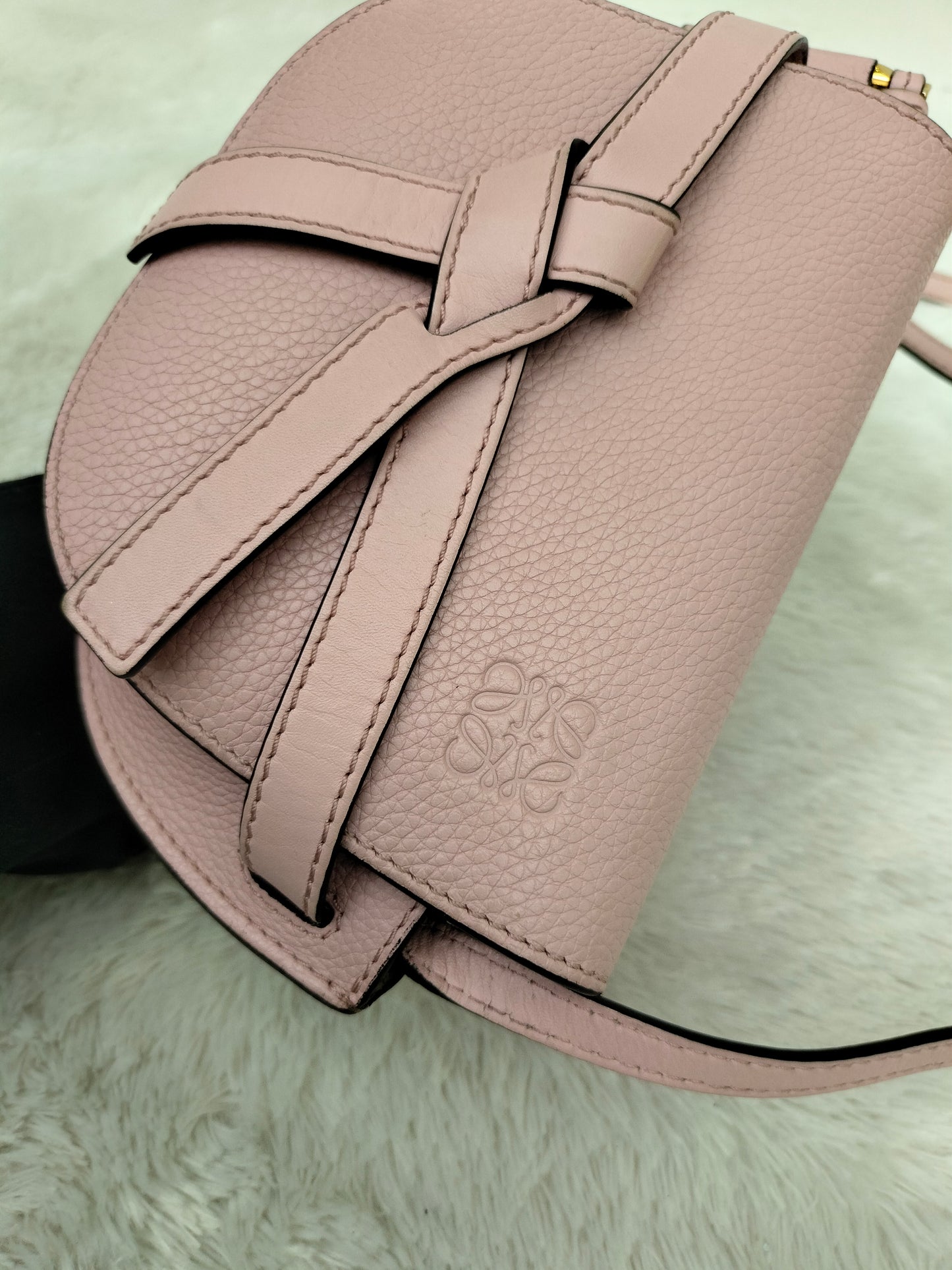 Loewe Gate Mini Grained Pink GHW 2019