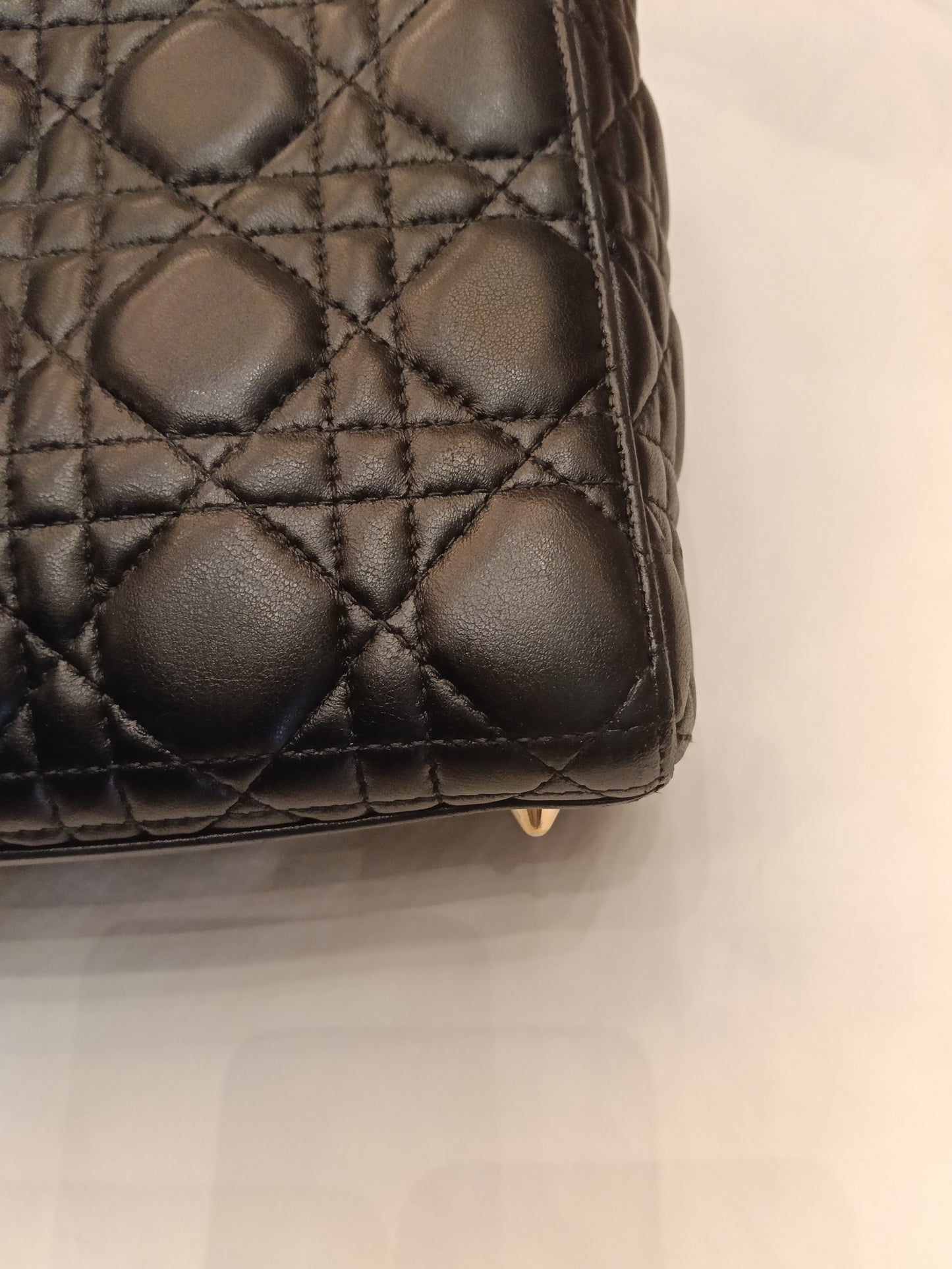 Lady Dior Small Lamb Black GHW 2019