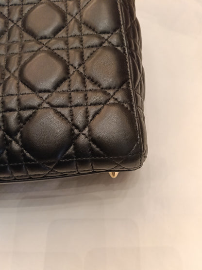 Lady Dior Small Lamb Black GHW 2019