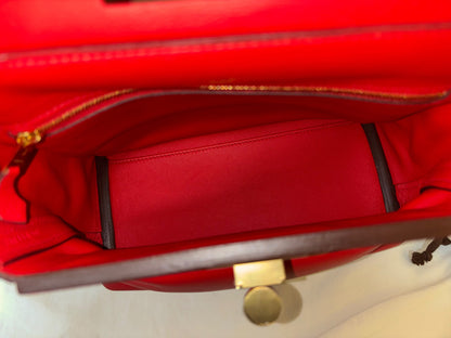 Hermes 2424 Mini Evercolour Swift Rouge De Coeur GHW #Y