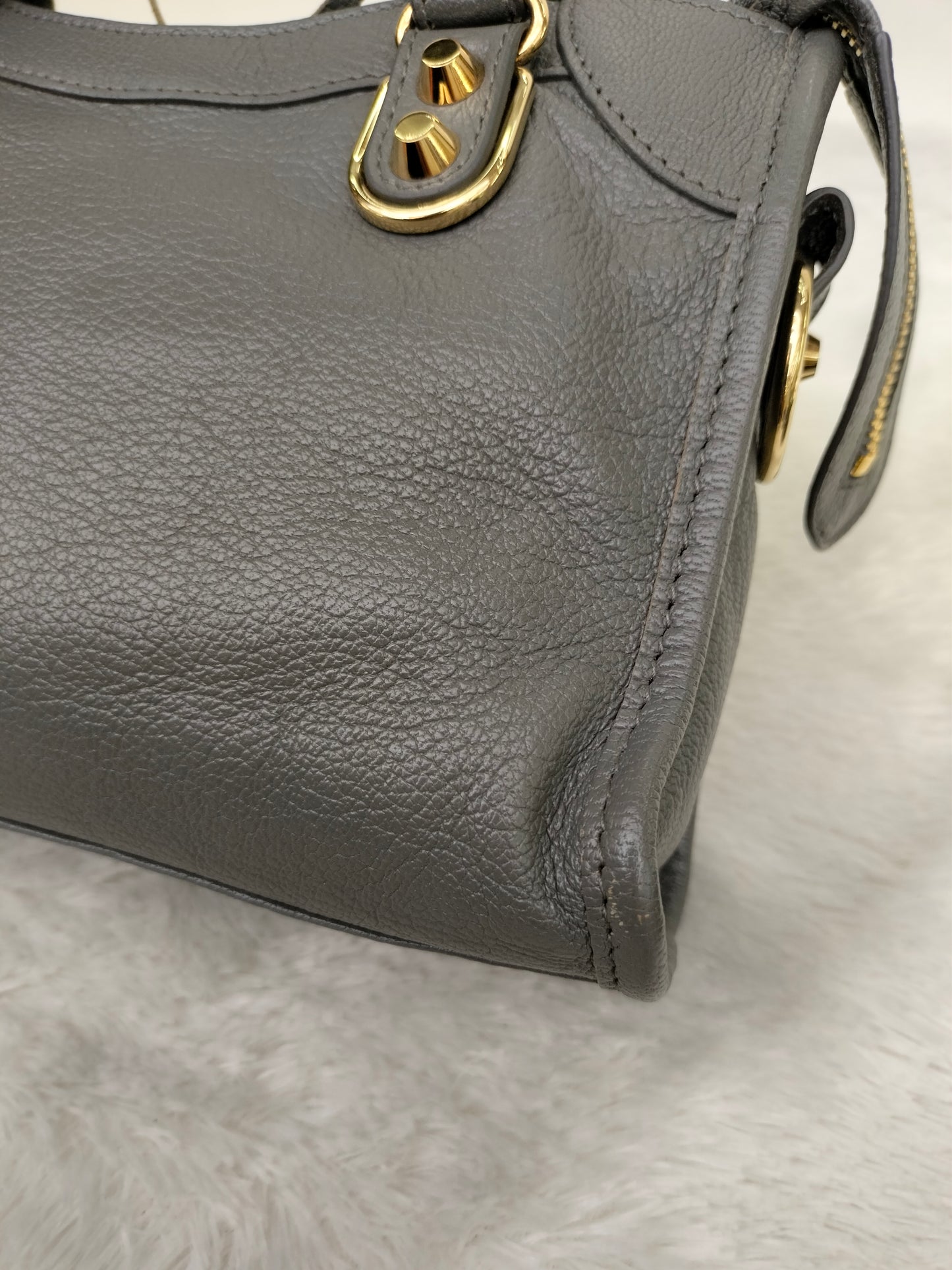 Balenciaga Mini City Edge Grey GHW 2017