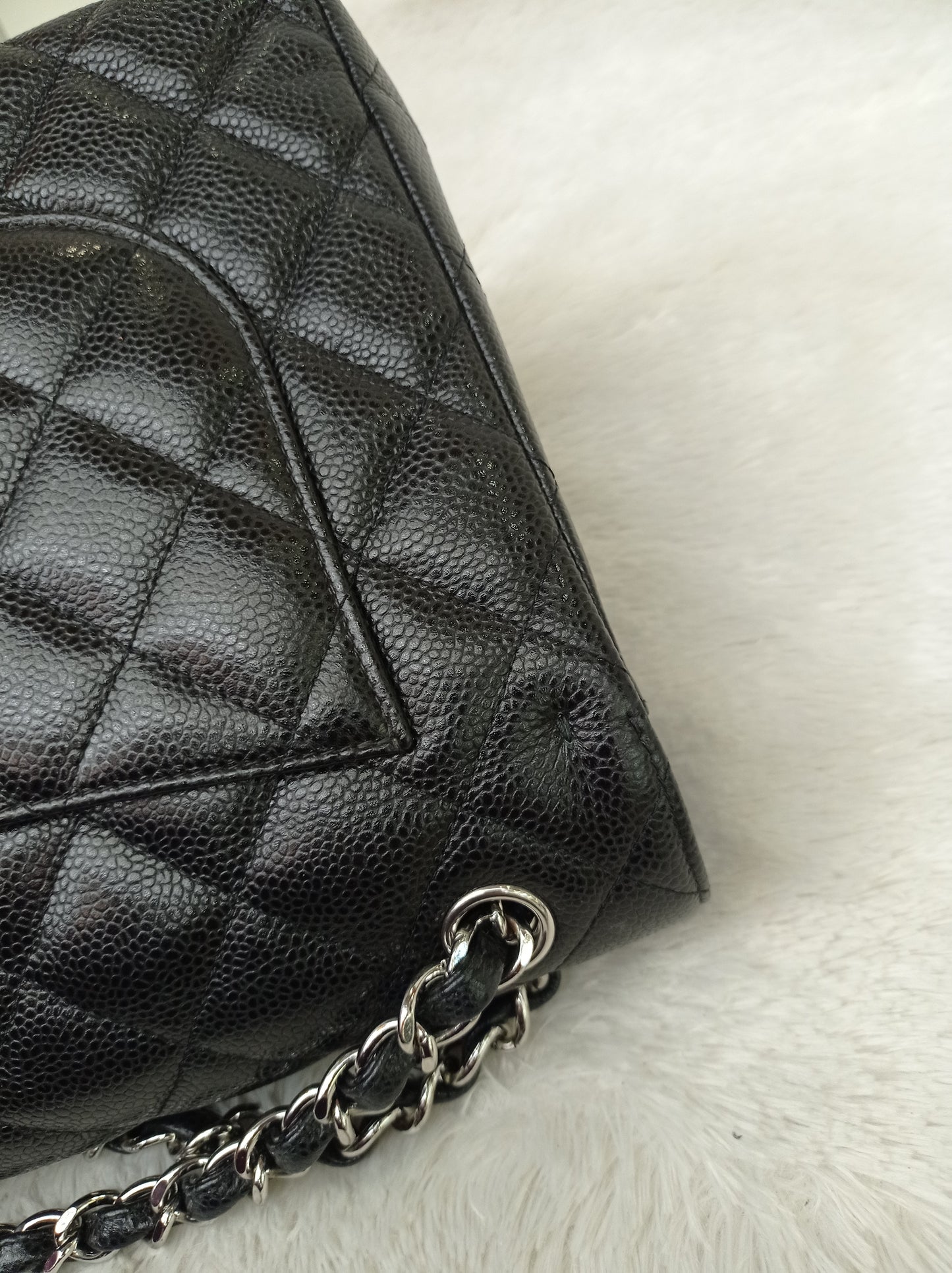Chanel Jumbo Caviar Black SHW DF #26