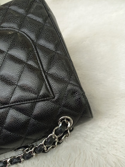 Chanel Jumbo Caviar Black SHW DF #26