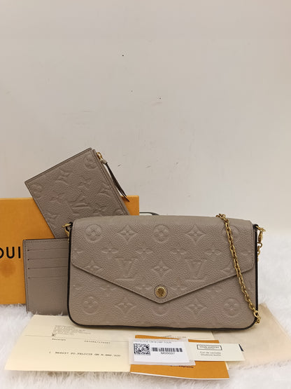 LV Felicie GM Monogram Empreinte Tourterelle 2020