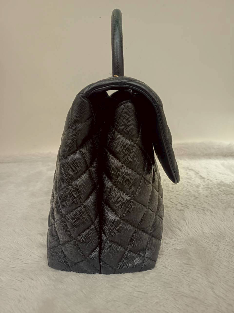 Chanel Coco Handle Large Caviar Black GHW #24