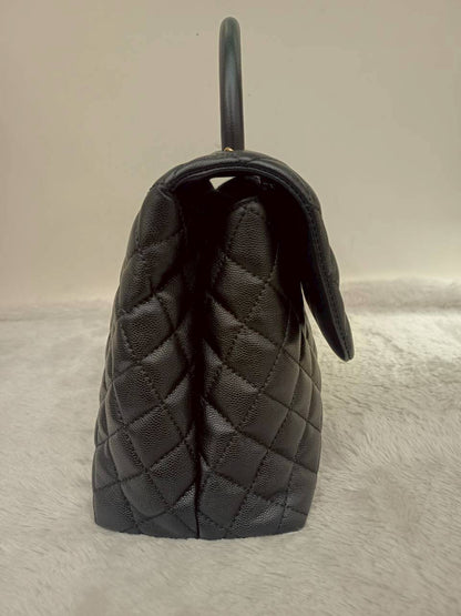 Chanel Coco Handle Large Caviar Black GHW #24