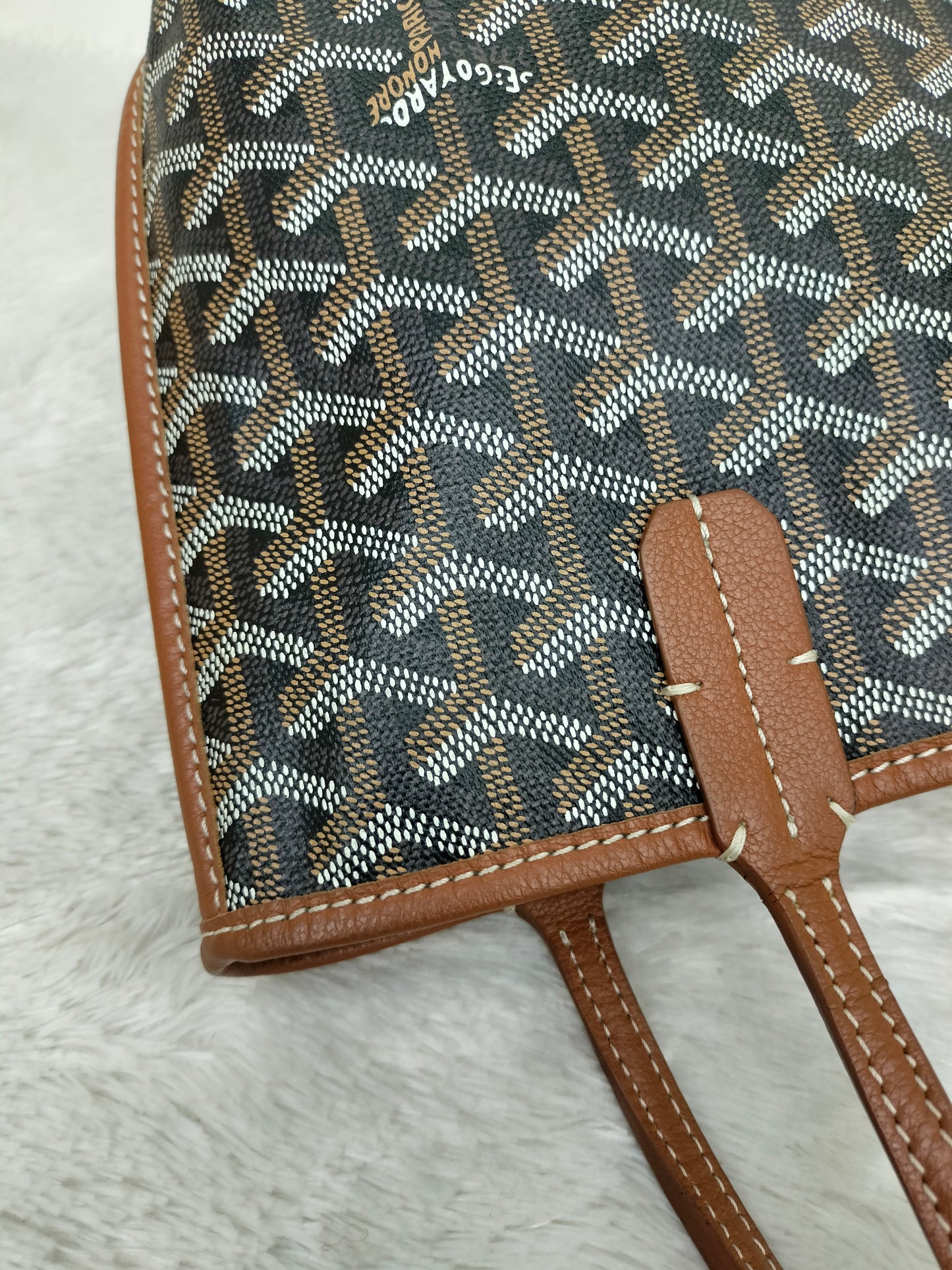 Goyard Anjou Mini Black Tan