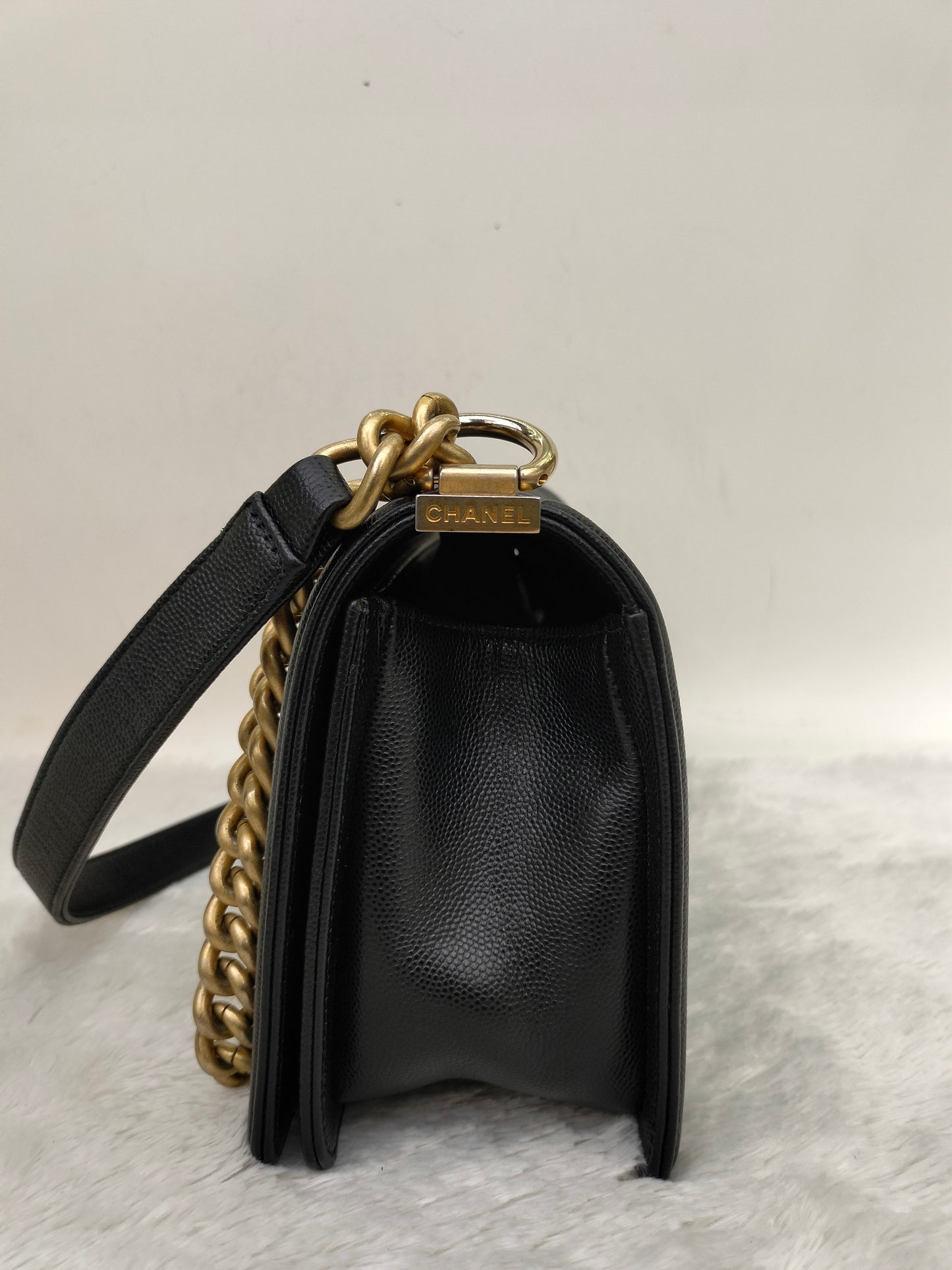 Chanel Boy 25 Caviar Black GHW #27