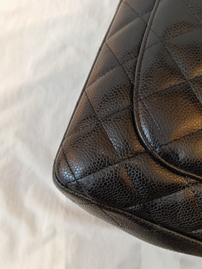 Chanel Jumbo Caviar Black SHW SF #13