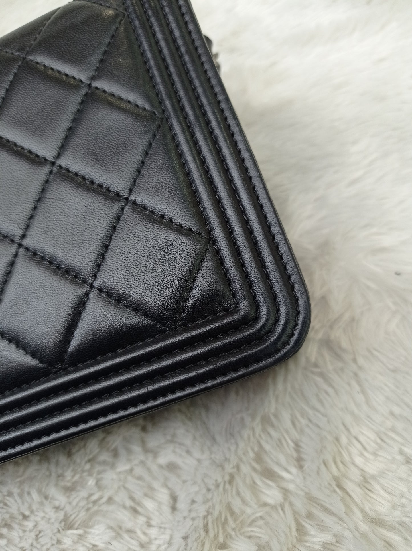 Chanel Boy WOC Lamb Black RHW #20