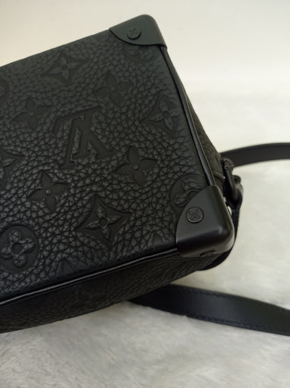 LV Mini Side Trunk Taurillon Monogram Noir 2021 (CHIP)