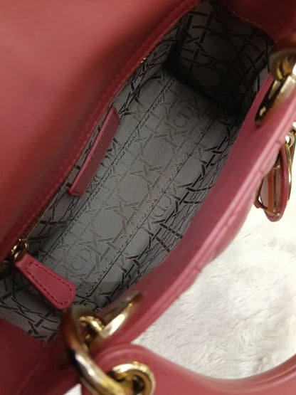 Lady Dior Mini Lamb Pink GHW 2019