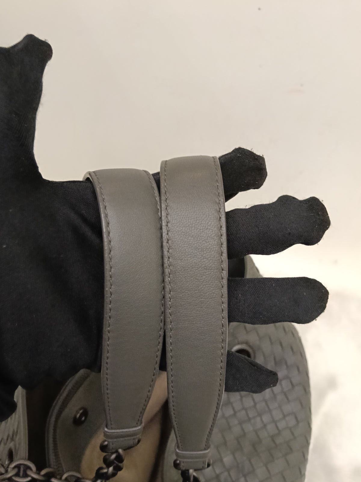 Bottega Veneta Nappa Intrecciato Chain Tote Large Grey RHW