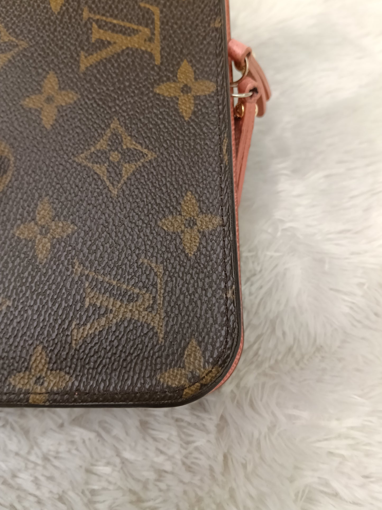 LV Insolite Long Wallet Monogram Salmon Pink