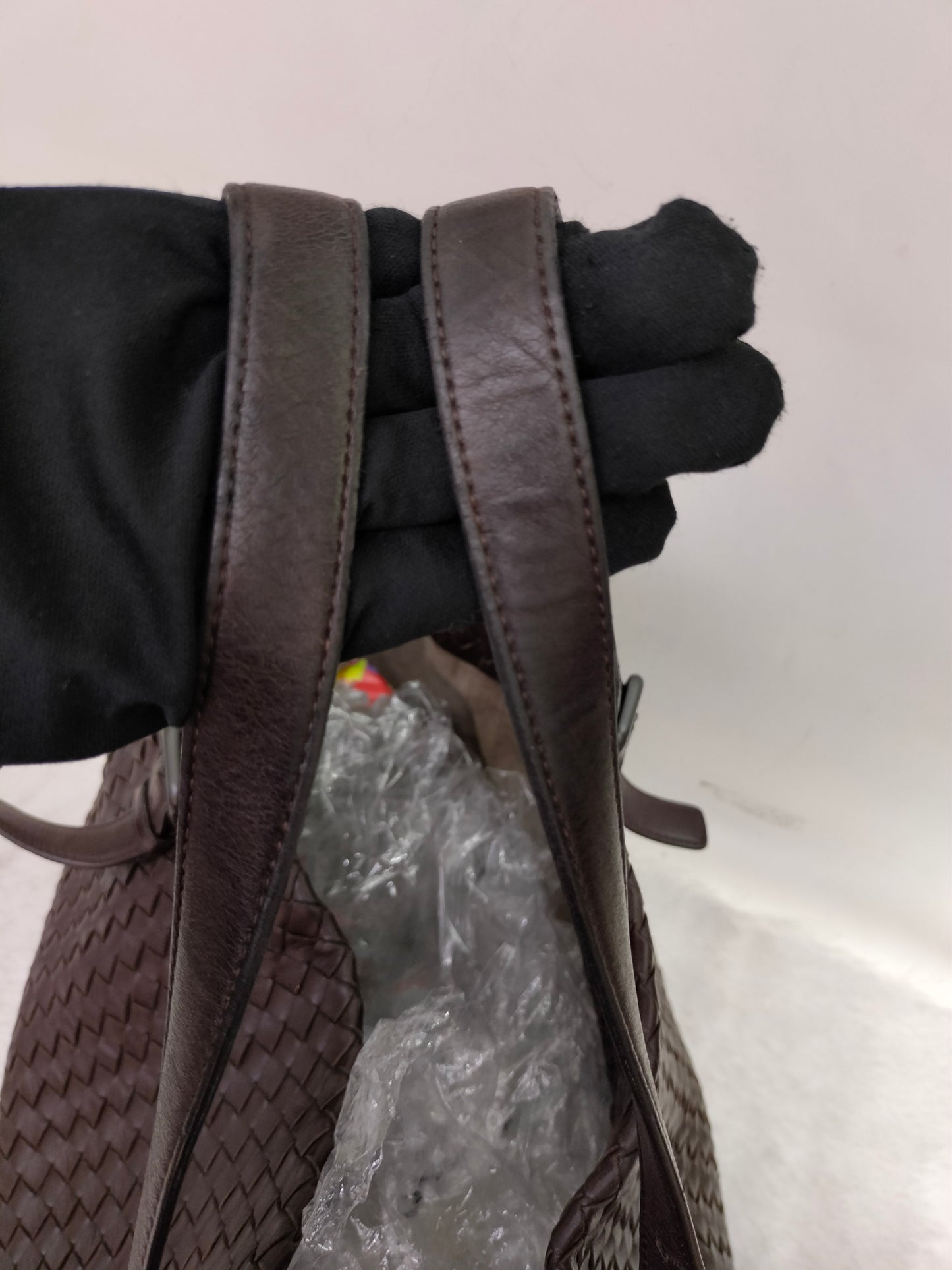 Bottega Veneta Cesta Shopper Tote Intrecciato Dark Brown