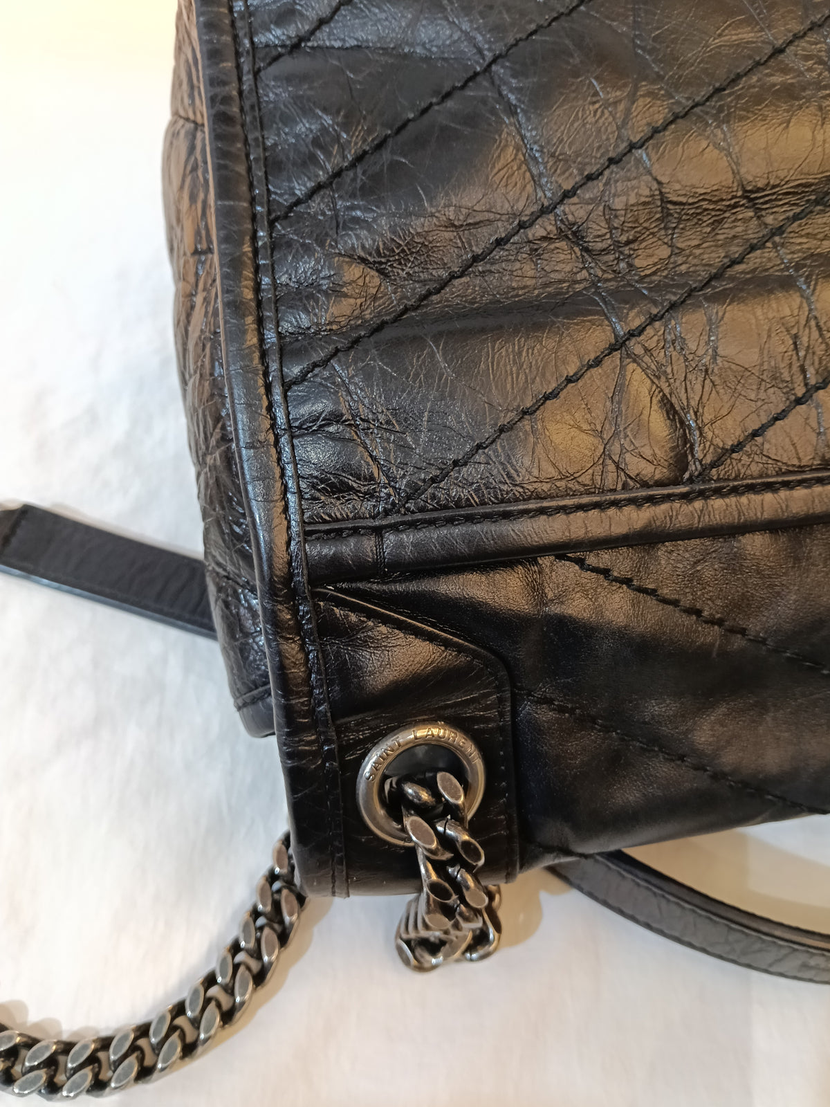 YsL Niki Medium Calfskin Black RHW 2019