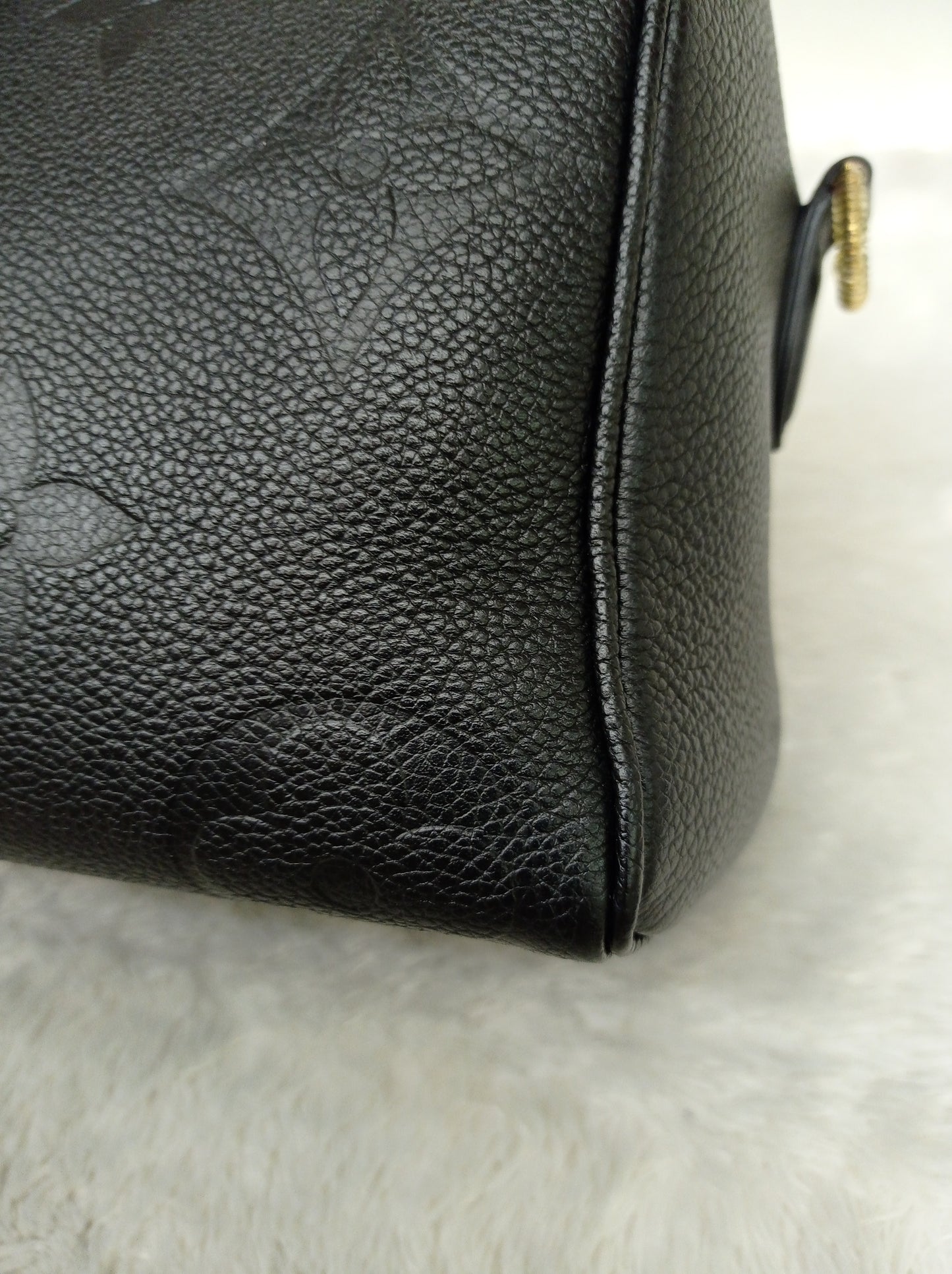 LV Speedy 25 Bandou NV Monogram Empreinte Noir 2023 (CHIP)