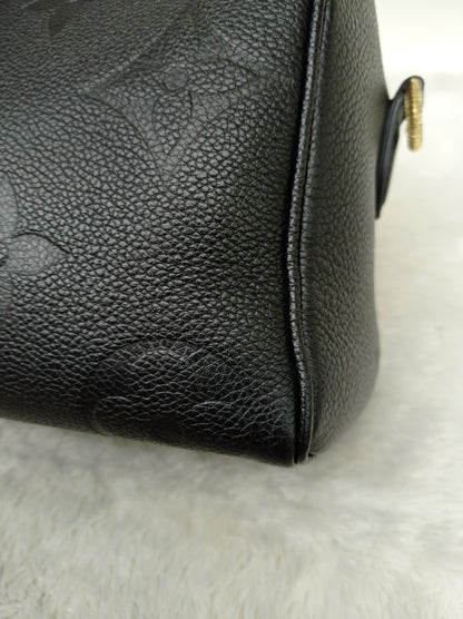 LV Speedy 25 Bandou NV Monogram Empreinte Noir 2023 (CHIP)