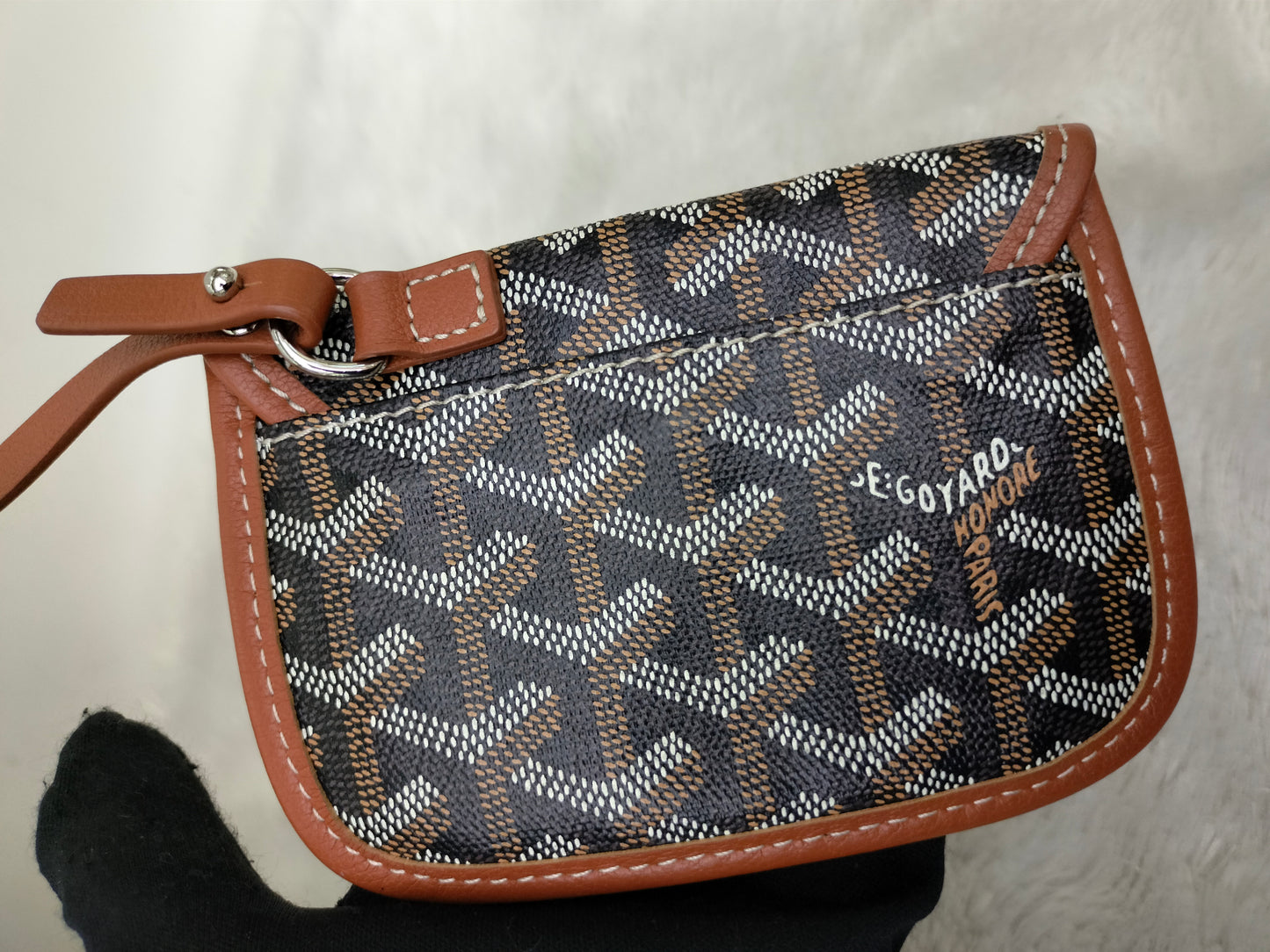 Goyard Anjou Mini Black Tan