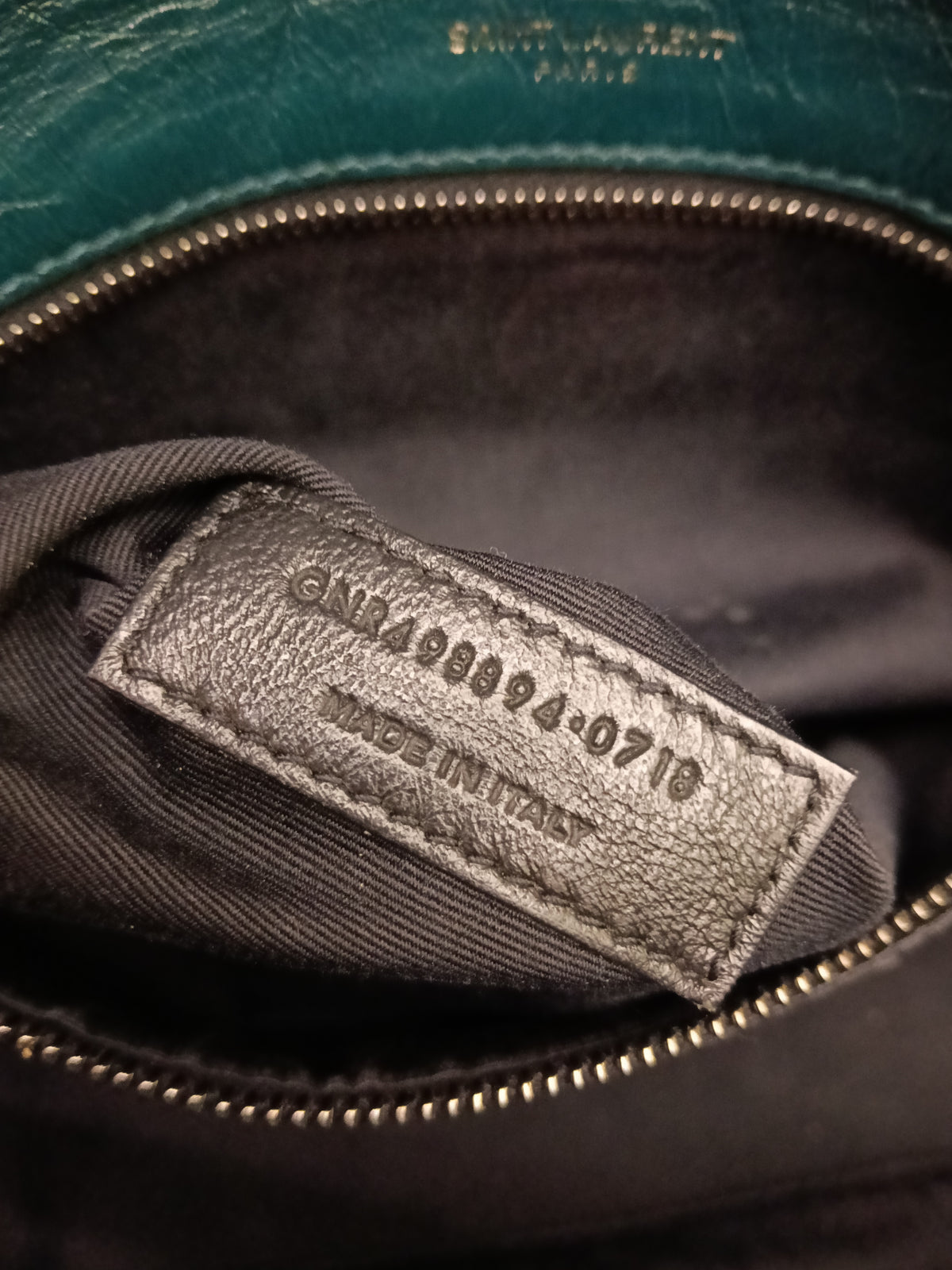 YsL Niki Medium Calfskin Emerald Green RHW 2018