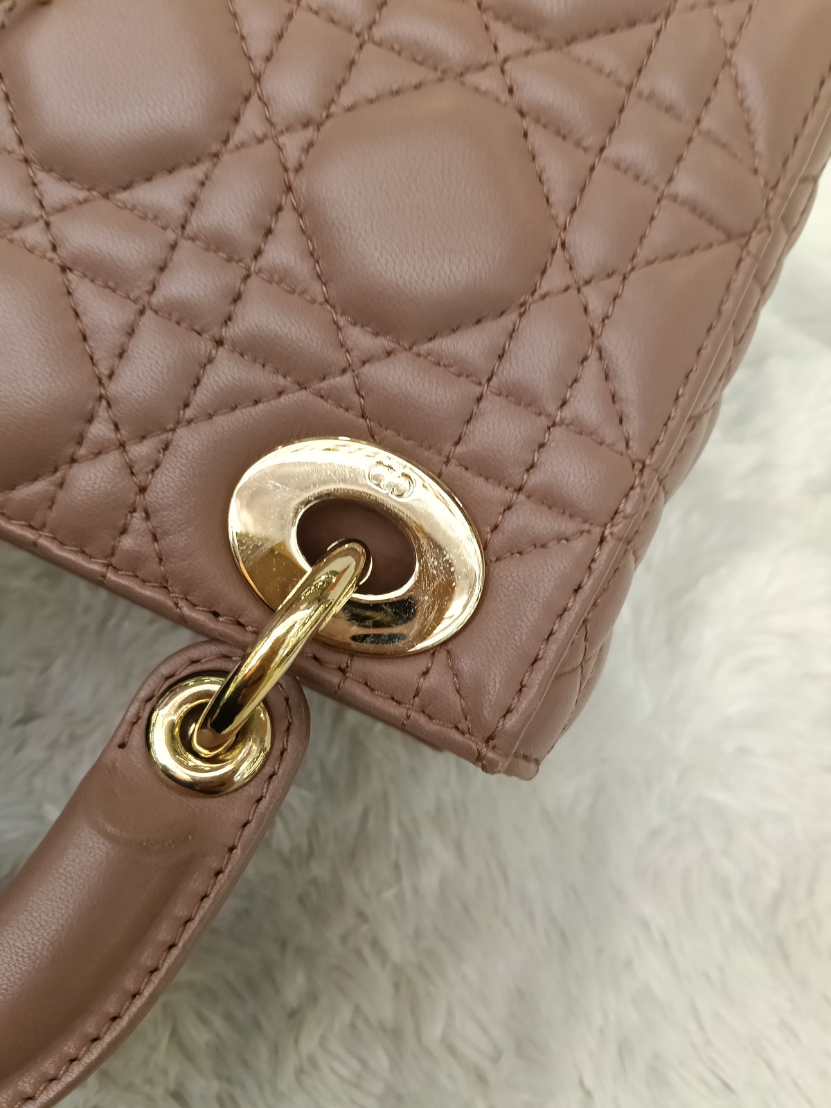 Lady Dior Mini Lamb Fard GHW 2019