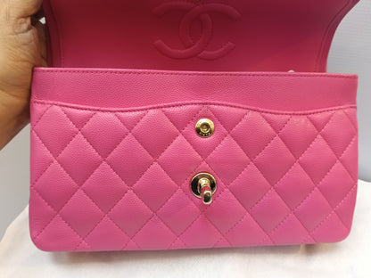 Chanel Small Caviar Pink LGHW (CHIP)