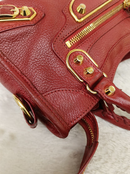 Balenciaga Mini City Edge Red GHW 2021