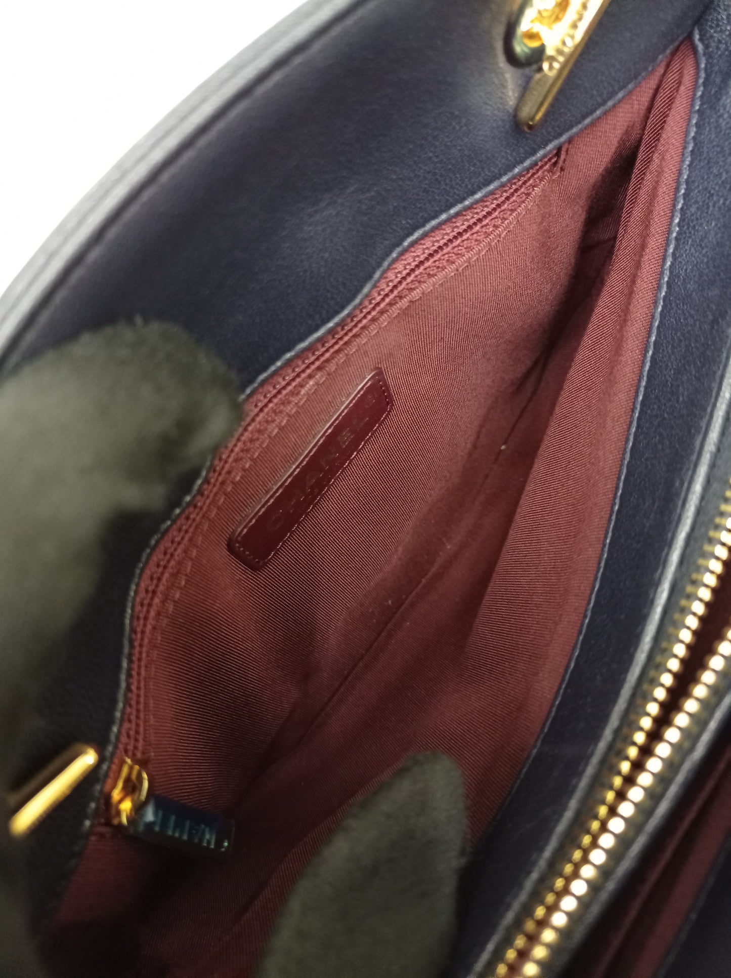 Chanel Mademoiselle Tote Calfskin Navy Blue GHW #23