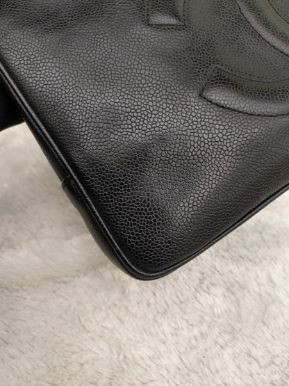 Chanel Timeless Tote Shoulder Caviar Calfskin Black GHW (broken holo)