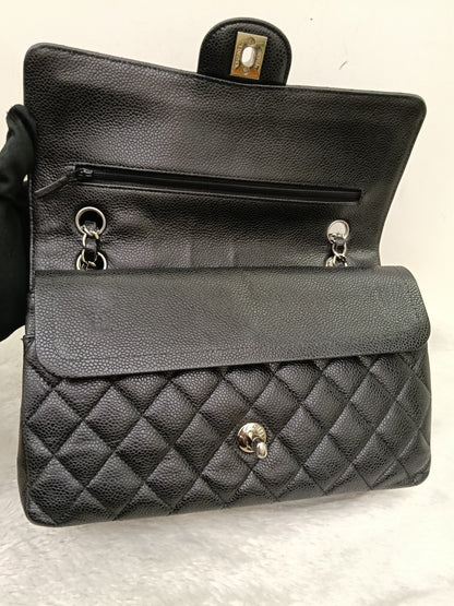 Chanel Medium Caviar Black SHW DF #21