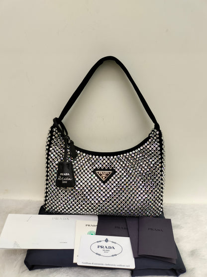 *Neverbeen Used* Prada Re-Edition Crystal Black SHW 2022