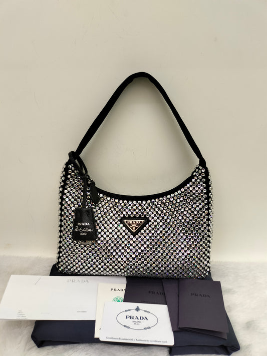 *Neverbeen Used* Prada Re-Edition Crystal Black SHW 2022