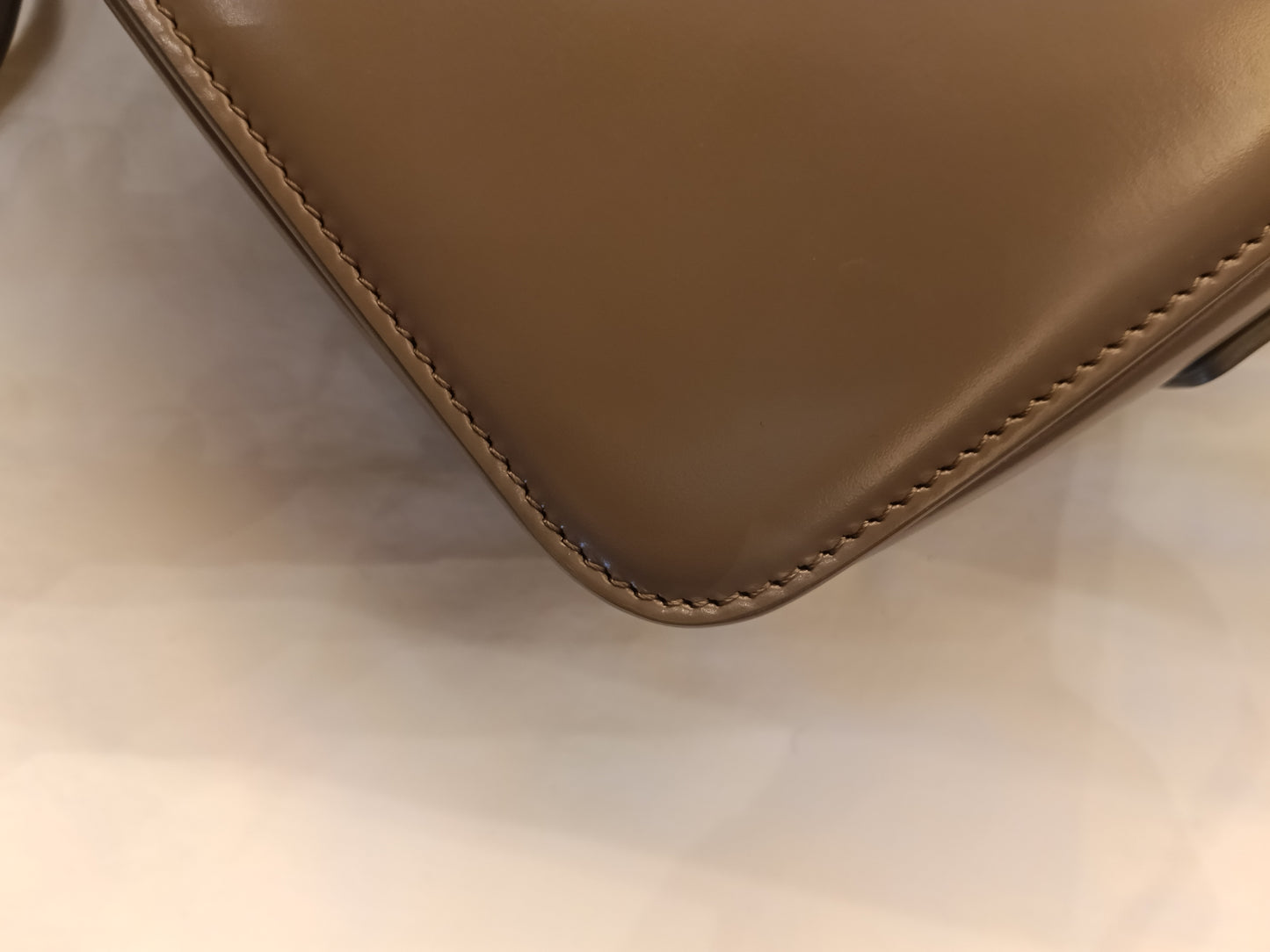 Celine Triomphe Teen Shiny Calfskin Pebble GHW 2022