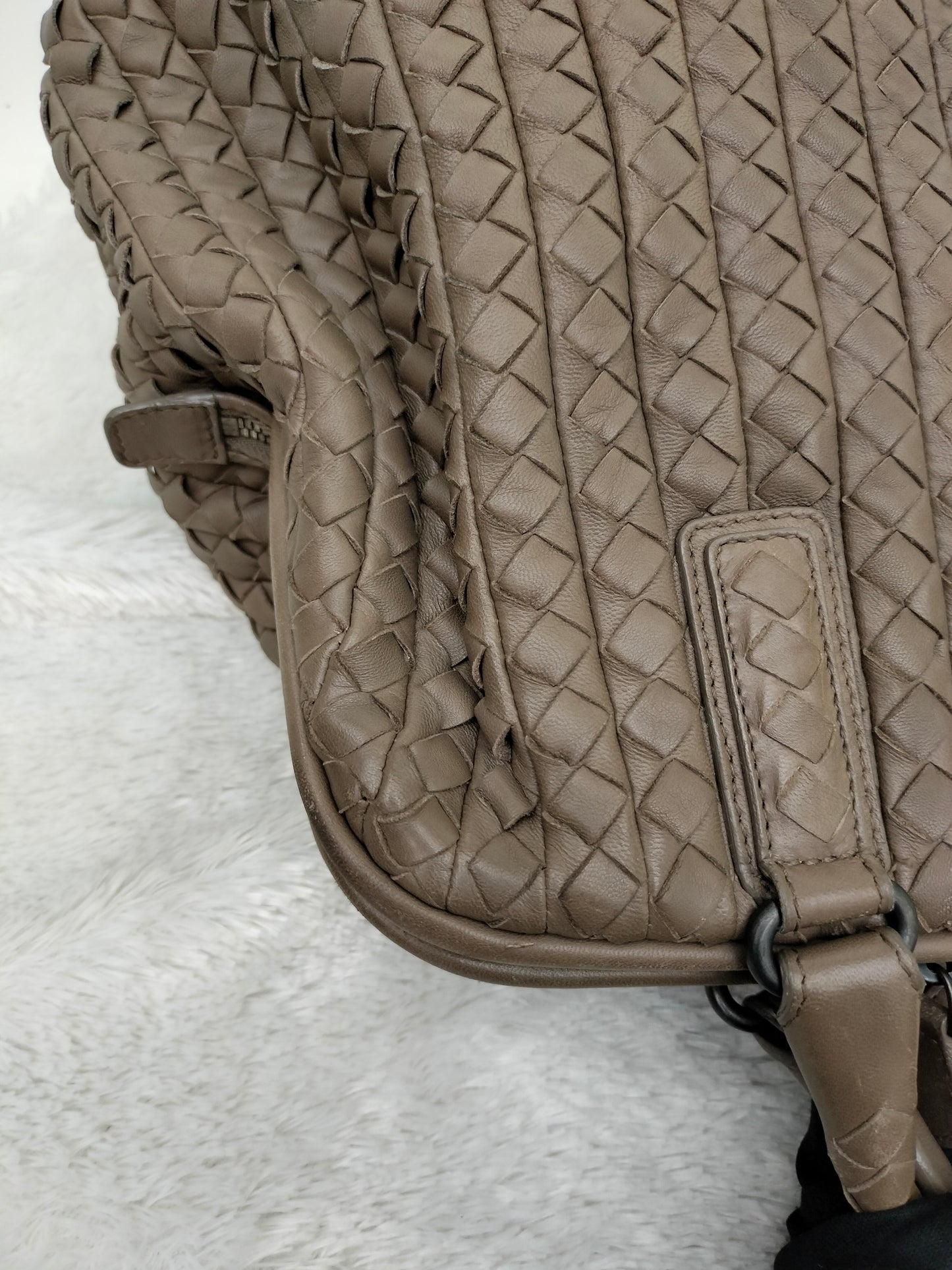Bottega Veneta Intrecciato Doctor Bag Beige RHW 2008