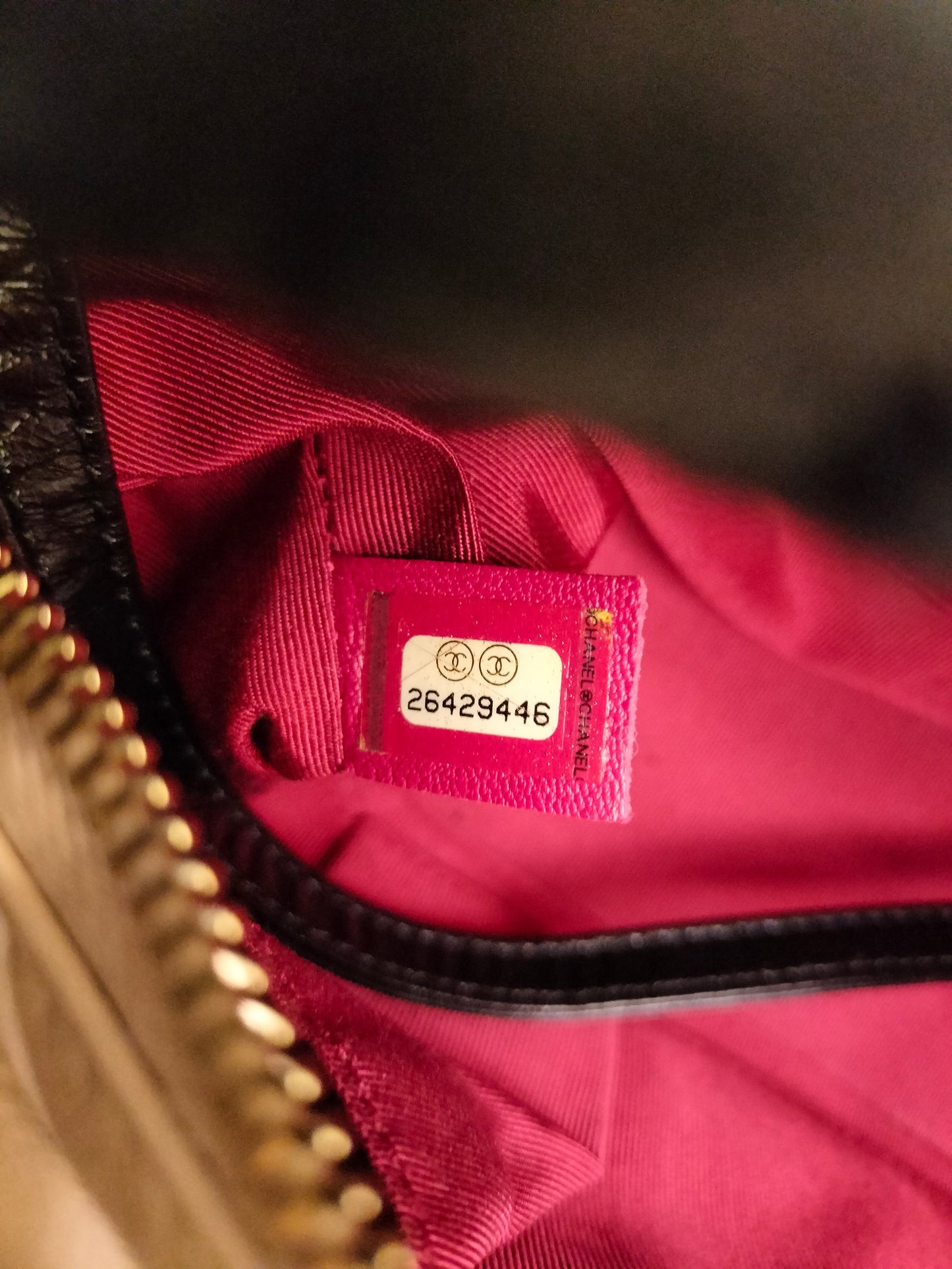 Chanel Gabrielle Small Calfskin Beige Black #26