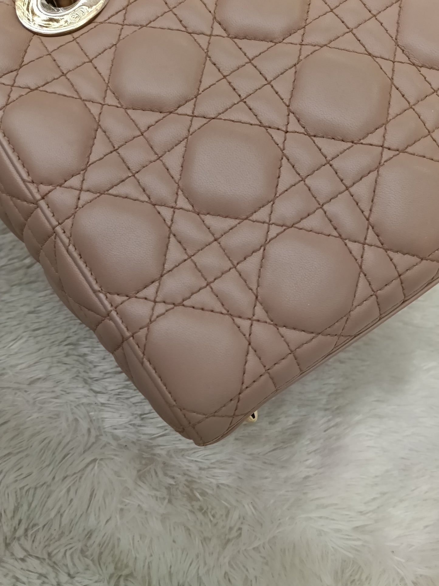 Lady Dior Small Lamb Fard GHW 2019
