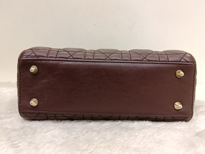 Lady Dior Small Lamb Bordeaux GHW 2018