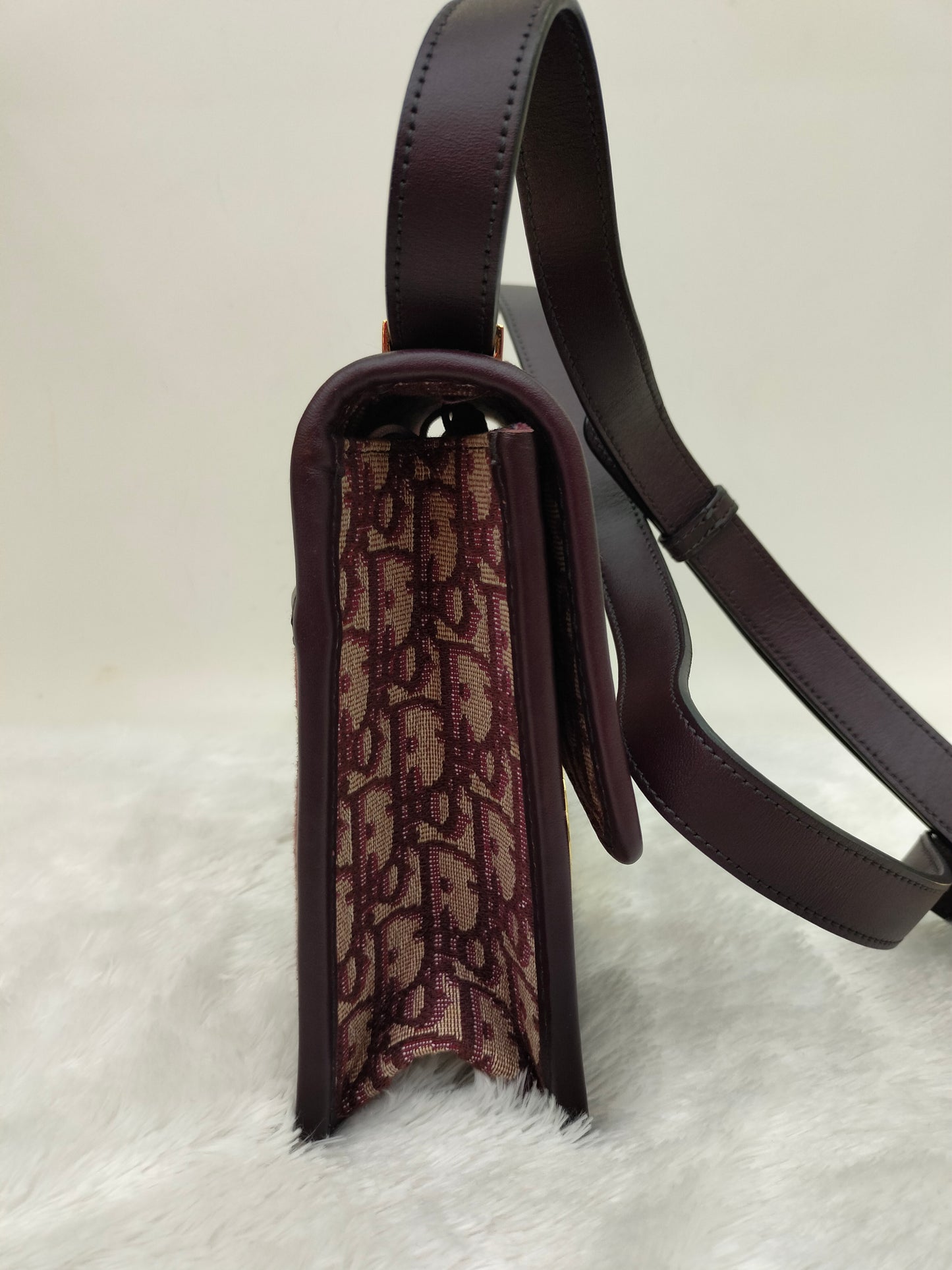 Dior Montaigne Medium Oblique Burgundy GHW 2019