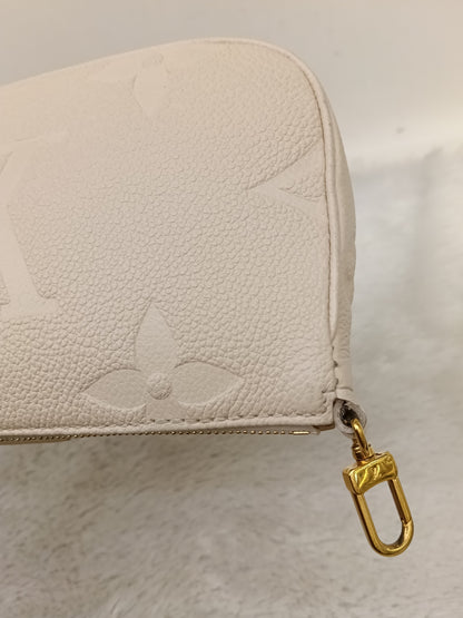 LV Multi Pochette Accecories NV Monogram Empreinte Creme Beige (CHIP)
