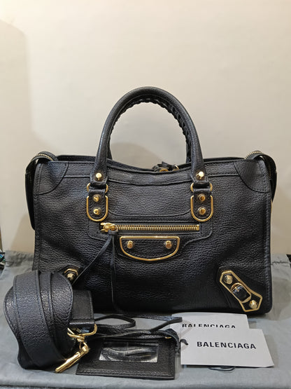 Balenciaga Small City Edge Black GHW 2020