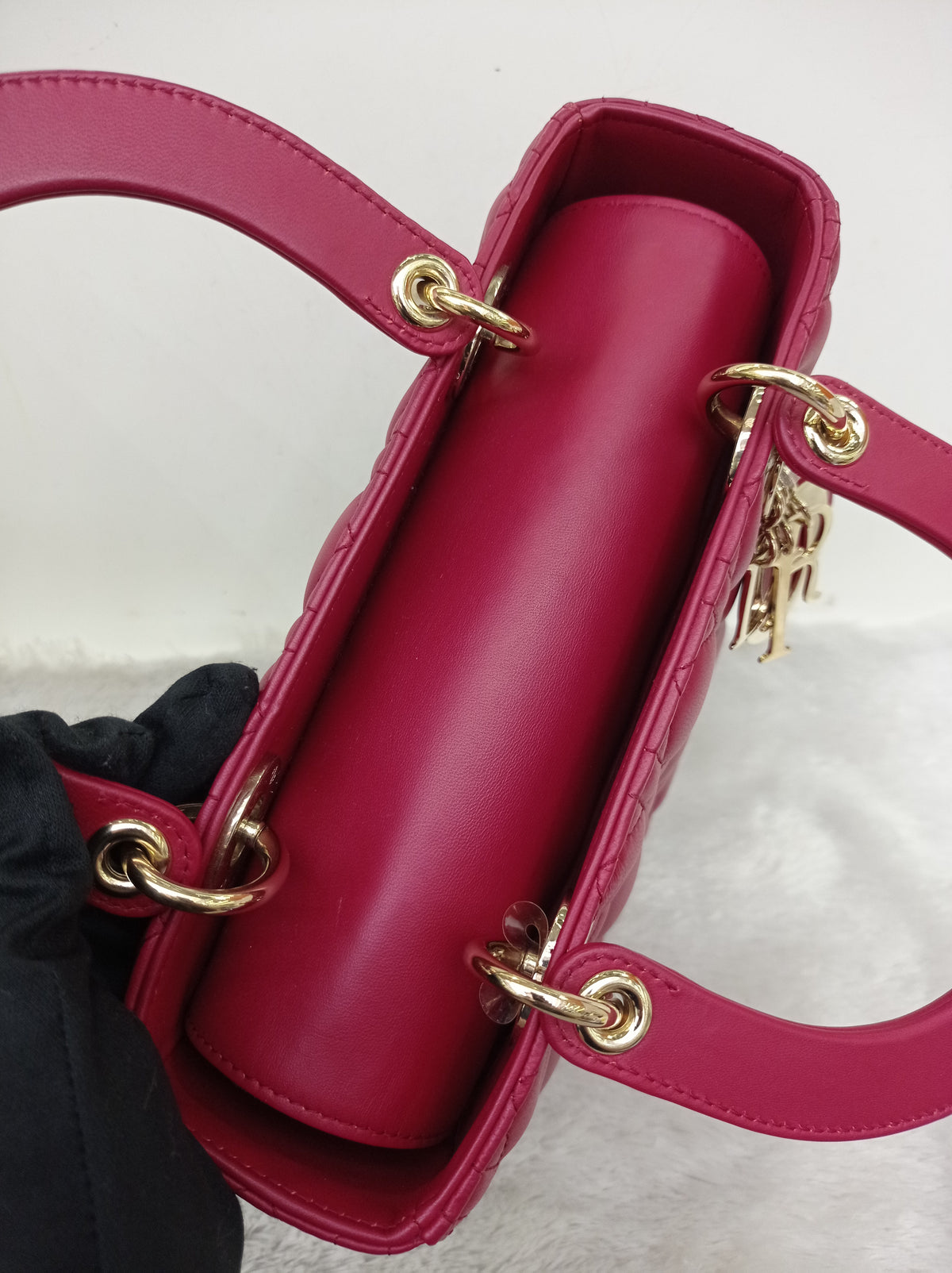 Lady Dior Medium Lamb Burgundy GHW 2020