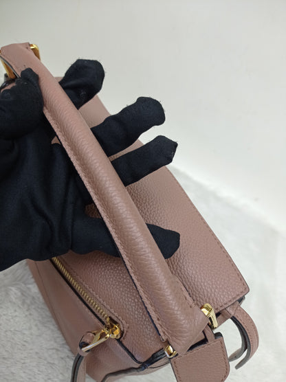 Loewe Puzzle Small Grained Dark Blush GHW 2021