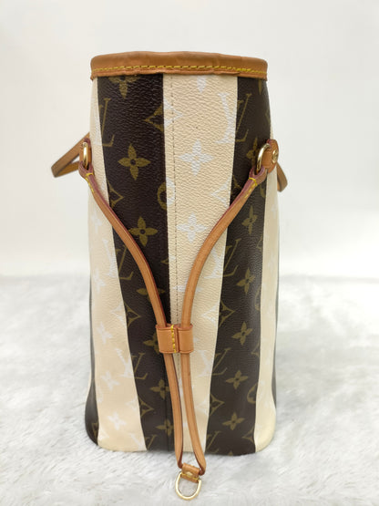 LV Neverfull MM Monogram Rayures