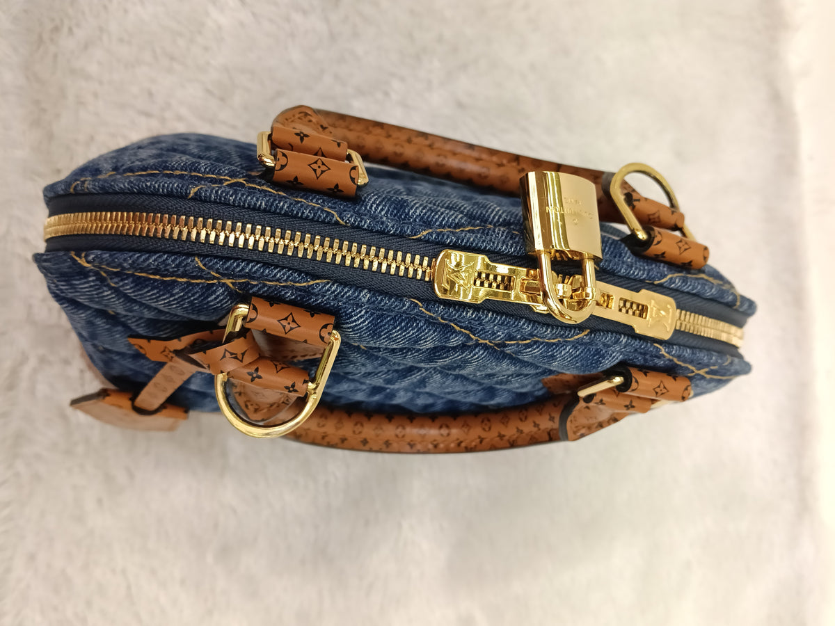 LV Alma BB Denim L Malletage Blue 2019
