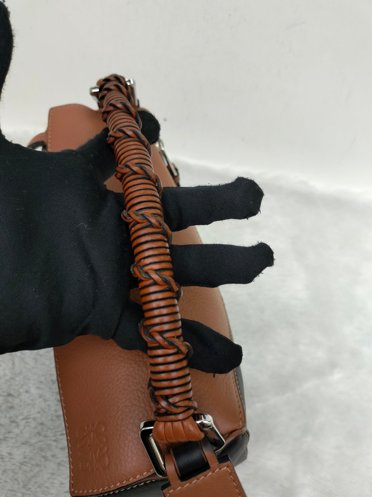 Loewe Puzzle Small Craft Calfskin Black Tan SHW 2020